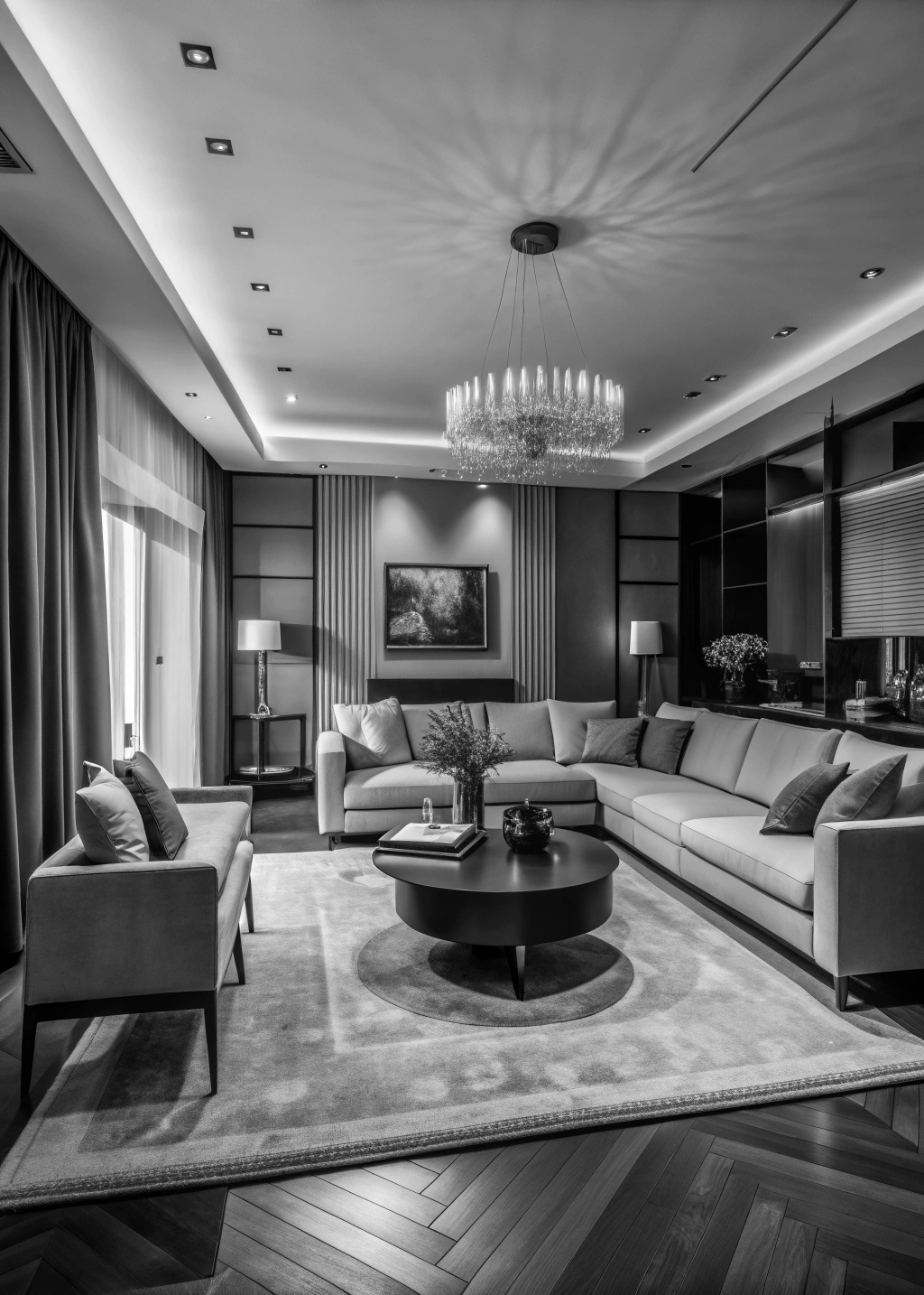 Well-designed modern living room